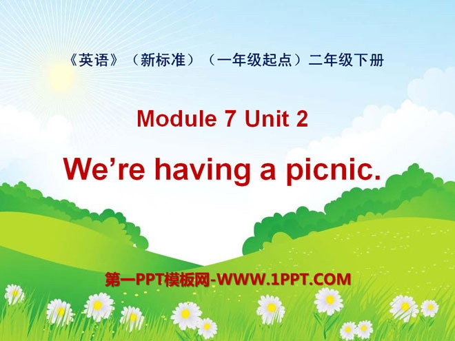 "We're having a picnic" PPT courseware 2