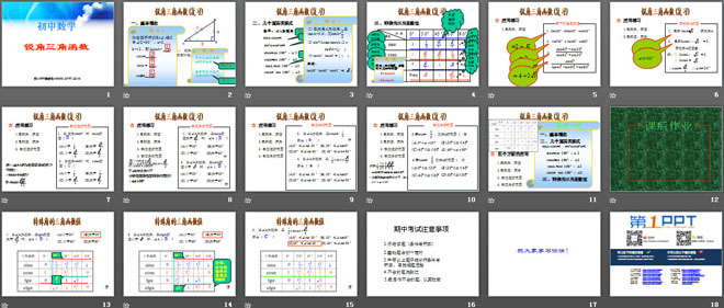 《锐角三角函数》PPT课件3
（2）