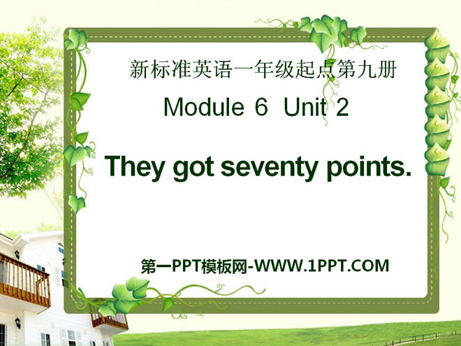 《They got seventy points》PPT課件2