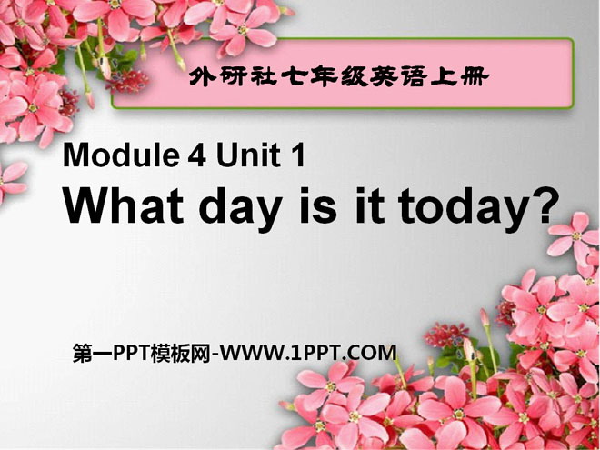 《What day is it today?》PPT课件2