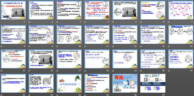 《圆周角和圆心角的关系》圆PPT课件3
（2）