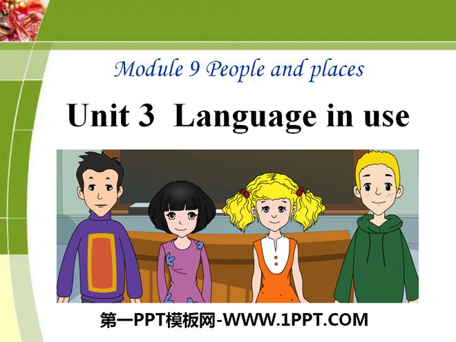 "Language in use" People and places PPT courseware 3