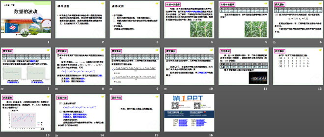 《数据的波动》数据的收集与处理PPT课件2
（2）