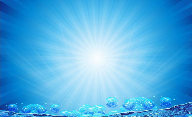 Blue submarine bubbles slideshow background picture