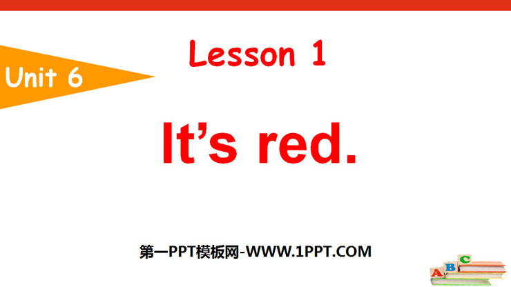 "It's Red" Colors PPT courseware