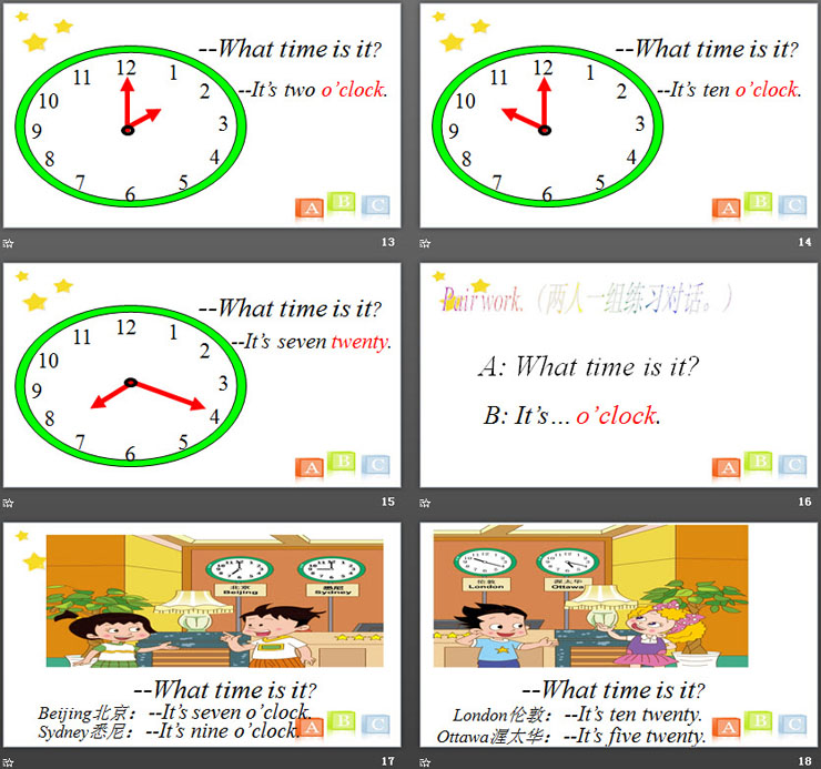 《It's seven o'clock》Time PPT（4）