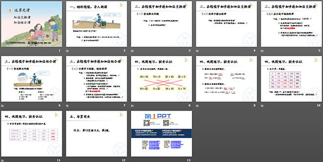 《加法运算定律》运算定律PPT课件
（2）