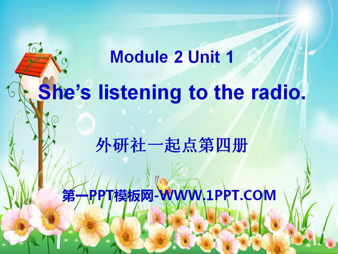 《She's listening to the radio》PPT课件2