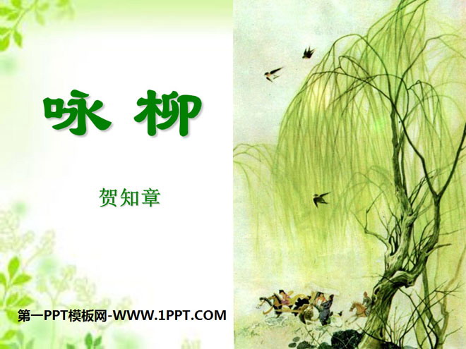 "Yong Willow" PPT courseware 4