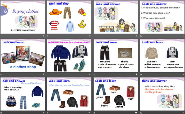 《Buying clothes》PPT（2）