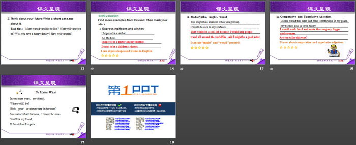《Review》My Future PPT（3）