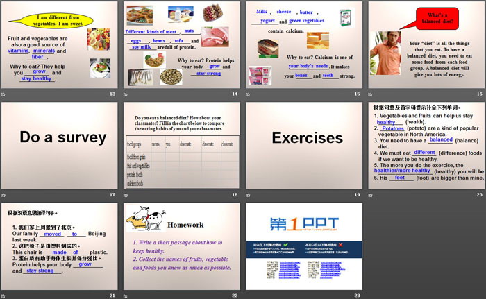 《Good Food,Good Health》Stay healthy PPT（3）