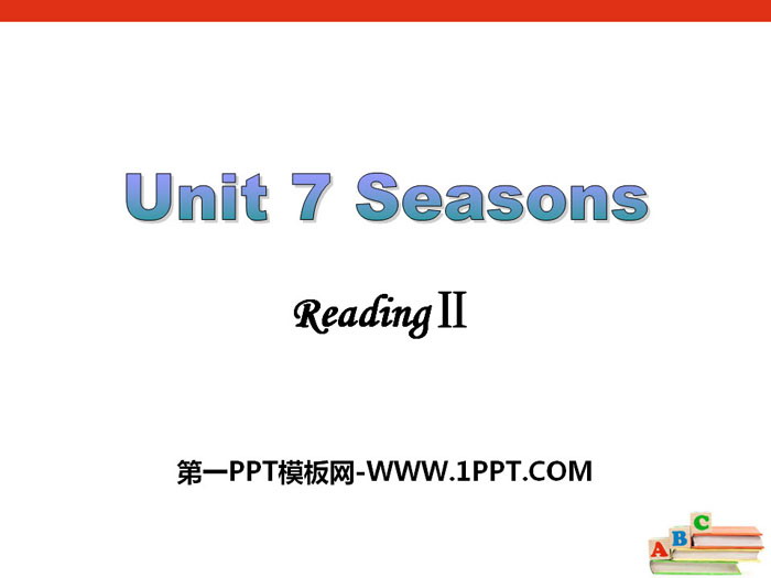 "Seasons" ReadingPPT courseware