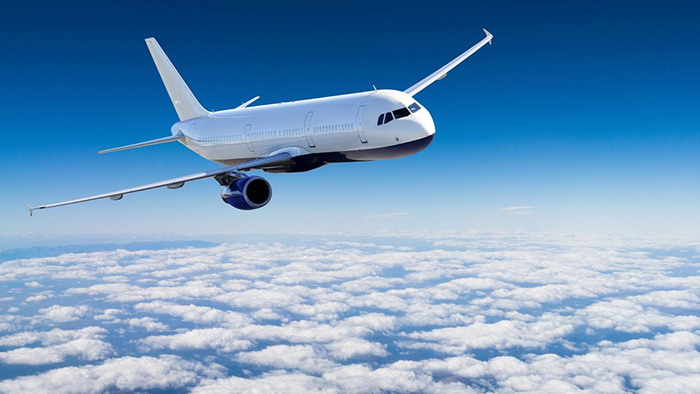 Airplane wing PPT background picture