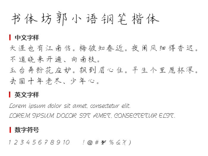 Calligraphy Square Guo Xiaoyu fountain pen regular script