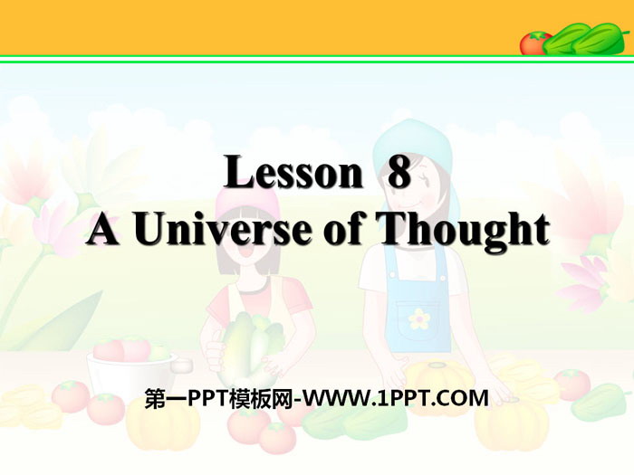 "A Universe of Thought" Great People PPT teaching courseware