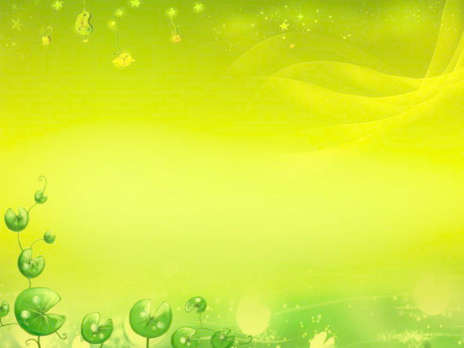Green cartoon vines PPT background picture