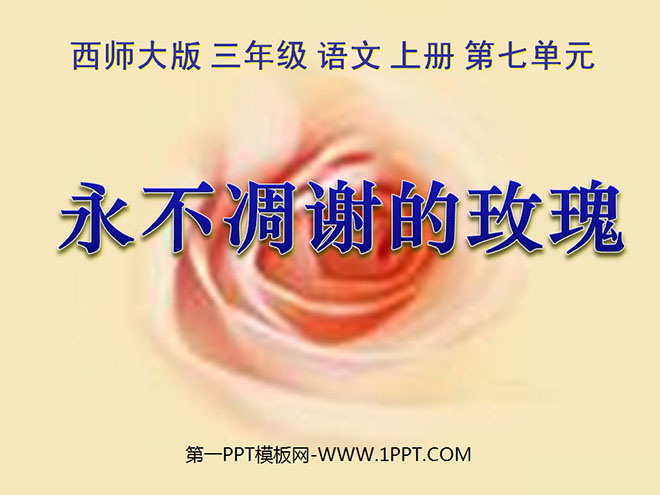 "The Rose That Never Fades" PPT Courseware 2