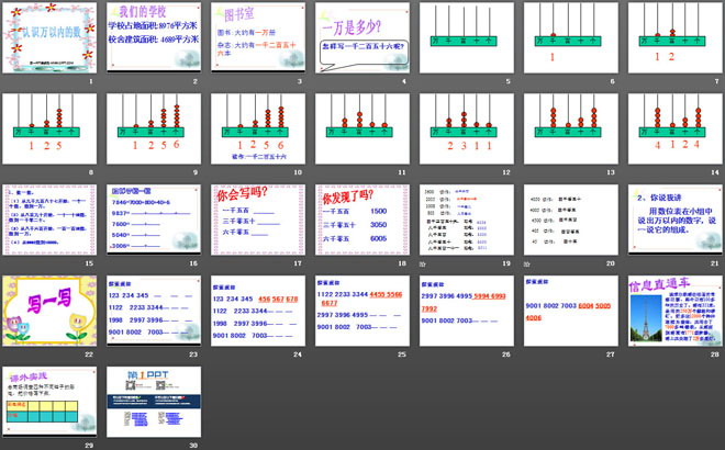 《认识万以内的数》PPT课件（2）