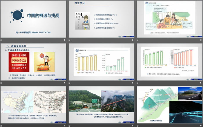 《中国的机遇与挑战》与世界共发展PPT（2）