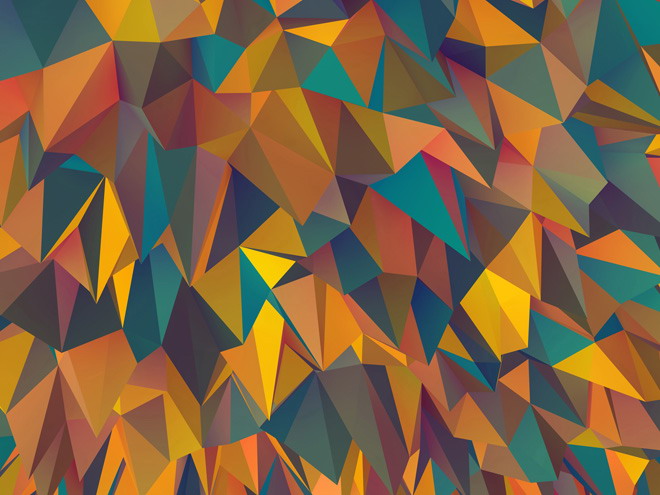 Color Inception polygon PowerPoint background image