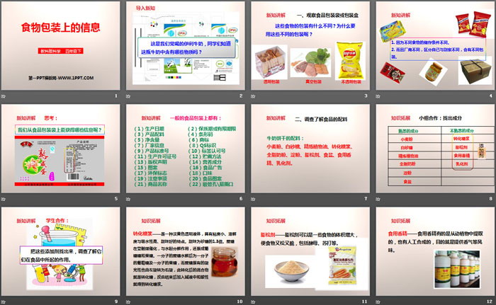 《食物包装上的信息》食物PPT（2）