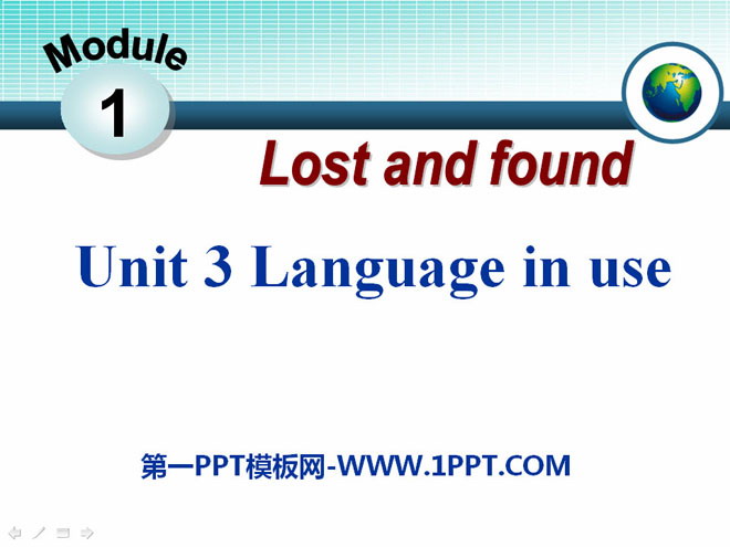 "Language in use" Lost and found PPT courseware
