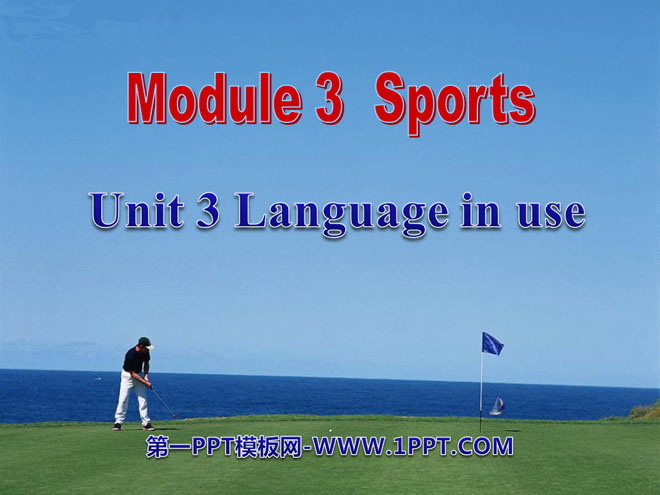 "Language in use" Sports PPT courseware 2