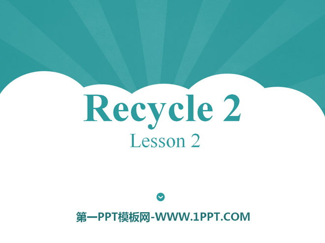 PEP PEP sixth grade English volume 1 "recycle2" PPT courseware 2