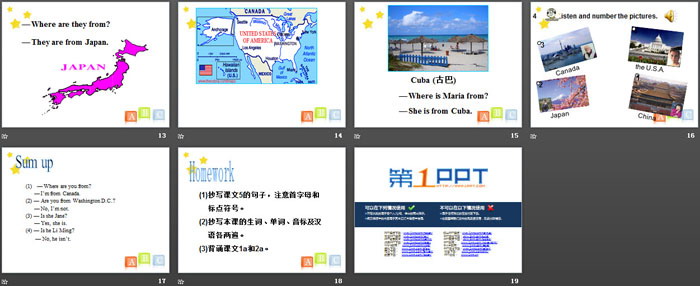 《Where are you from?》SectionA PPT（3）