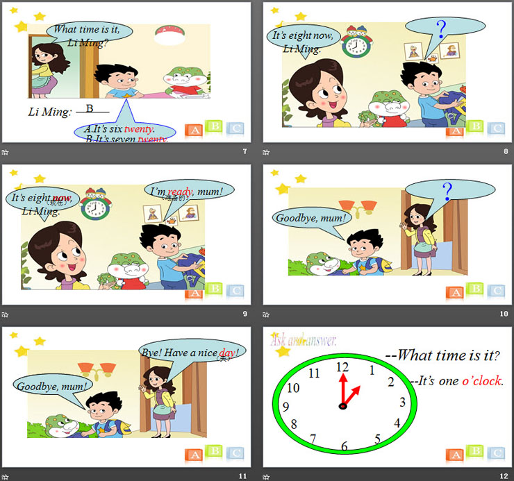《It's seven o'clock》Time PPT（3）