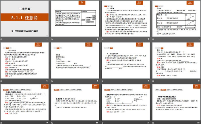 《任意角》三角函数PPT
（2）