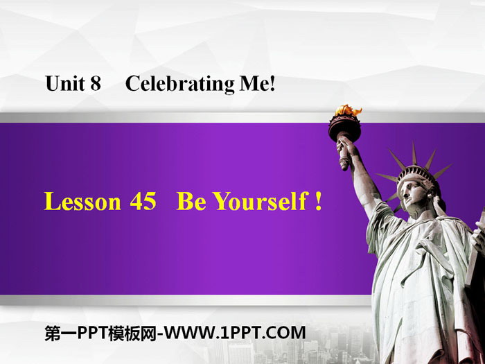 "Be Yourself!"Celebrating Me! PPT free download