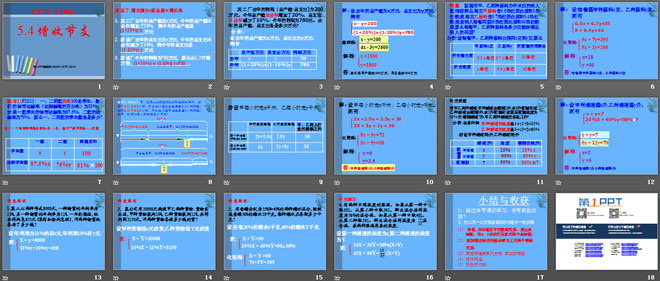 《应用二元一次方程组—增收节支》二元一次方程组PPT课件3
（2）