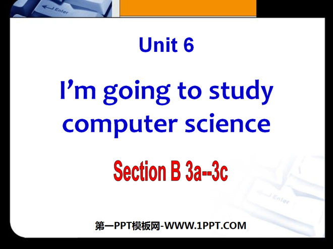 "I'm going to study computer science" PPT courseware 12