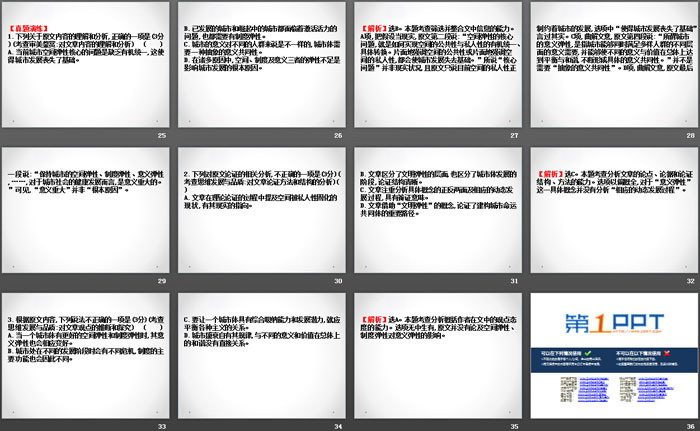 《分析论述类文本的结构特征和论证方法》核心素养探究PPT
（4）