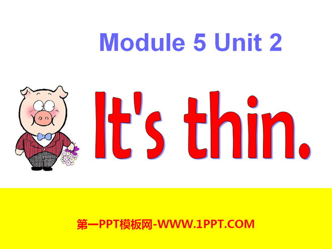 《It's thin》PPT课件2