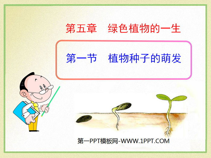 "Germination of Plant Seeds" PPT