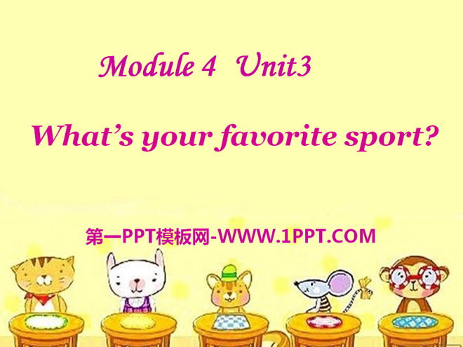 《What's your favourite sport?》PPT課件2