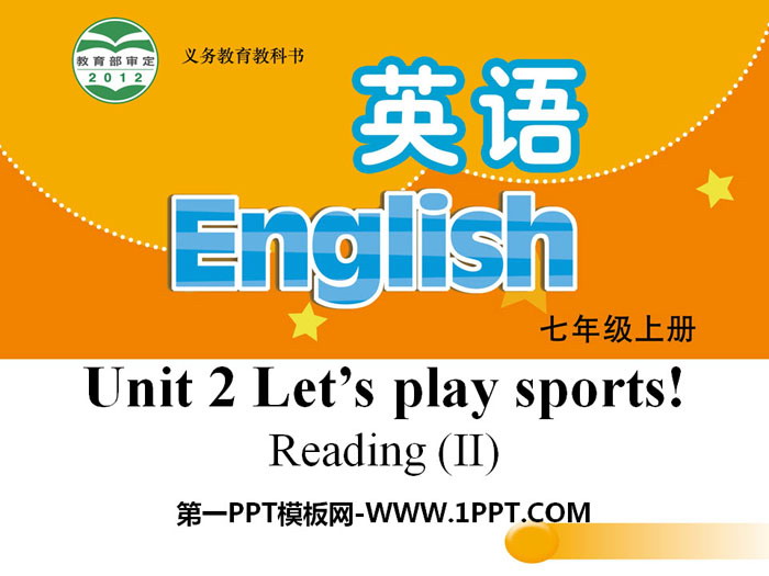 "Let's play sports" ReadingPPT