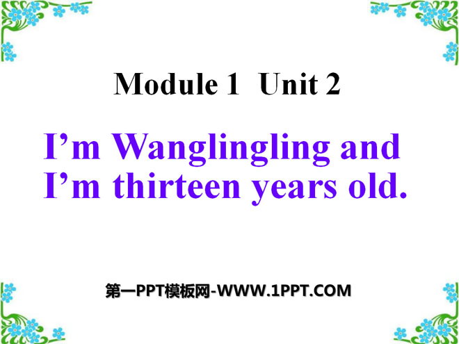《I'm Wang Lingling and I'm thirteen years old》PPT课件4