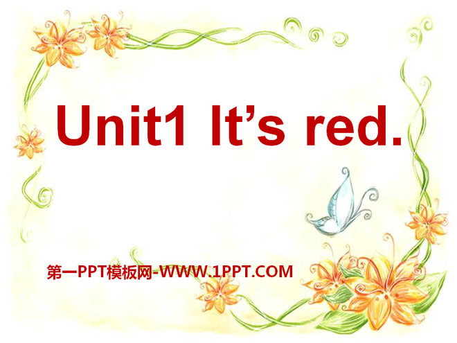《It's red》PPT課件2