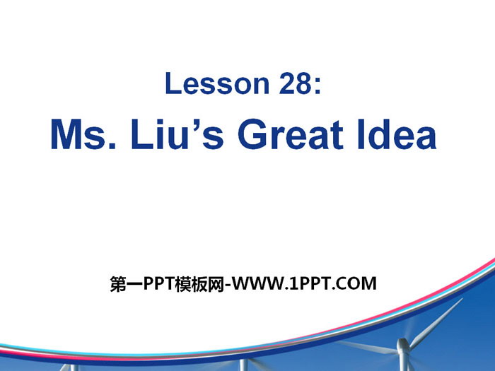 "Ms. Liu's Great Idea" Buying and Selling PPT