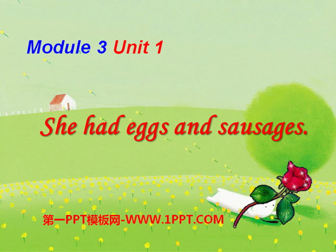 "She had eggs and sausages" PPT courseware 3