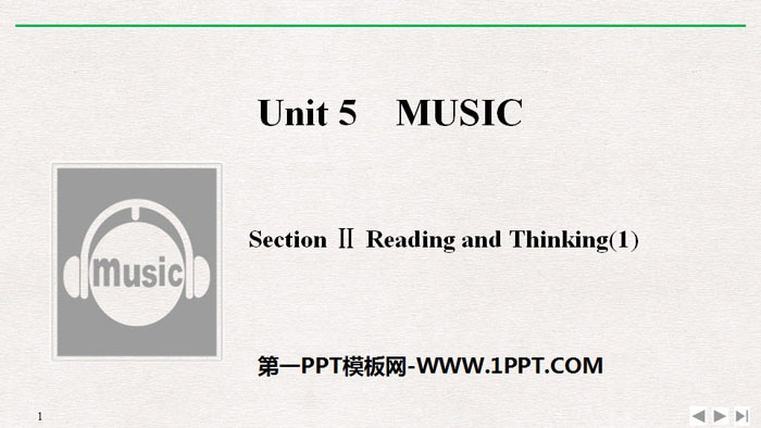 《Music》SectionⅡPPT courseware