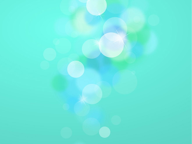 Green background exquisite halo starlight PPT background picture