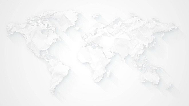 World map PPT background picture with shadow effect