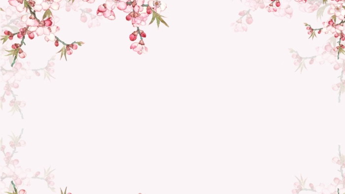 Beautiful Peach Blossom Love Slideshow Background Image