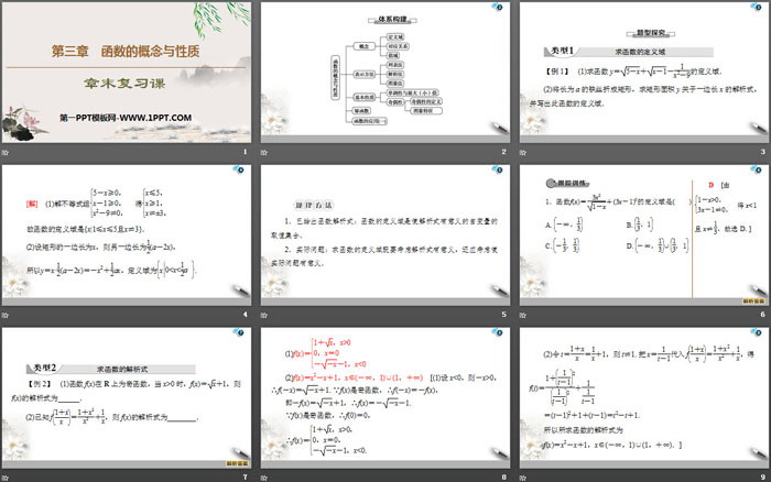 《章末复习课》函数的概念与性质PPT
（2）