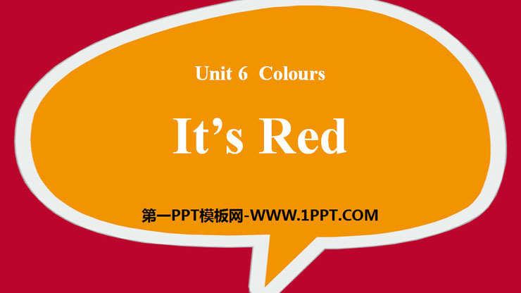 《It's Red》Colours PPT